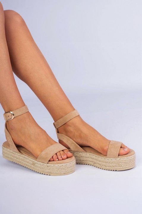 Sandály ALELONDA BEIGE, Barva: béžová, IVET.EU - Stylové oblečení