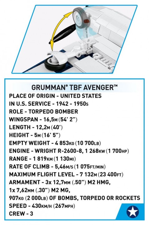 Τουβλάκια Αεροσκάφη Cobi Grumman TBF Avenger - μέρη 392IVET.EU - Εκπτώσεις έως -80%