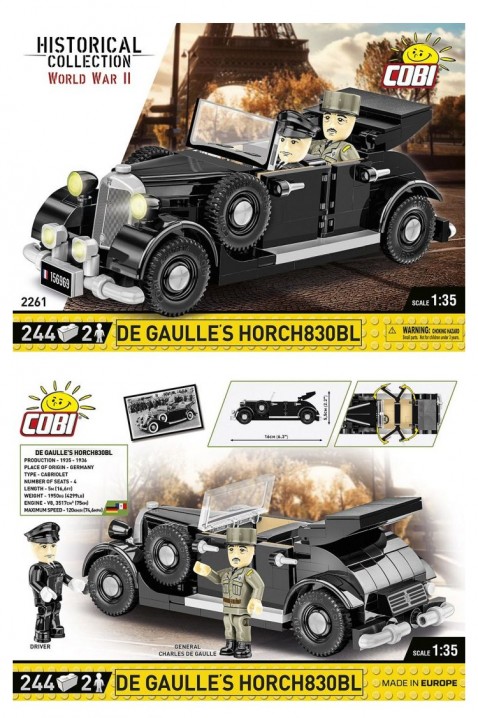 Stavebnice Cobi automobil De Gaulle's Horch830BL - díly 244IVET.EU - Stylové oblečení