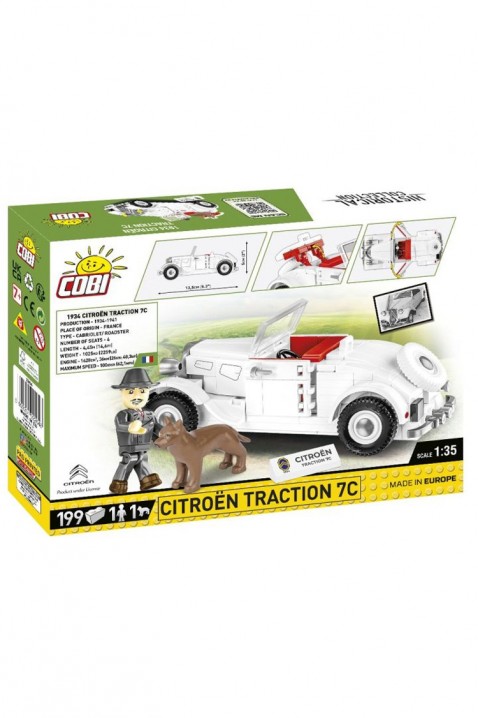 Stavebnice Cobi autombil Citroen Traction 7C - díly 199IVET.EU - Stylové oblečení