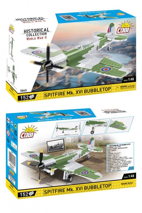 Stavebnice Cobi letadlo Spitfire Mk XVI Bubbletop - dílů 152IVET.EU - Stylové oblečení