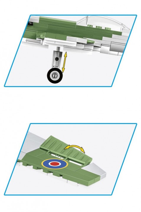 Stavebnice Cobi letadlo Spitfire Mk XVI Bubbletop - dílů 152IVET.EU - Stylové oblečení
