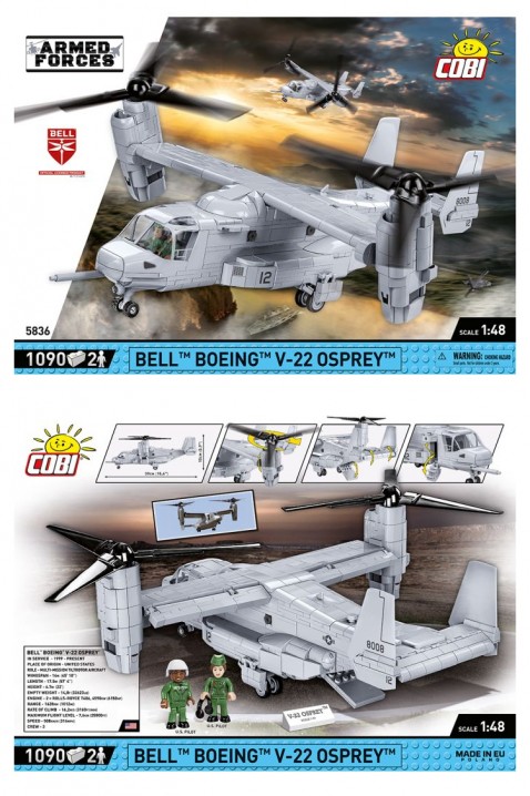 Stavebnice Cobi letadlo Bell Boeing V-22 Osprey - částí 1090IVET.EU - Stylové oblečení