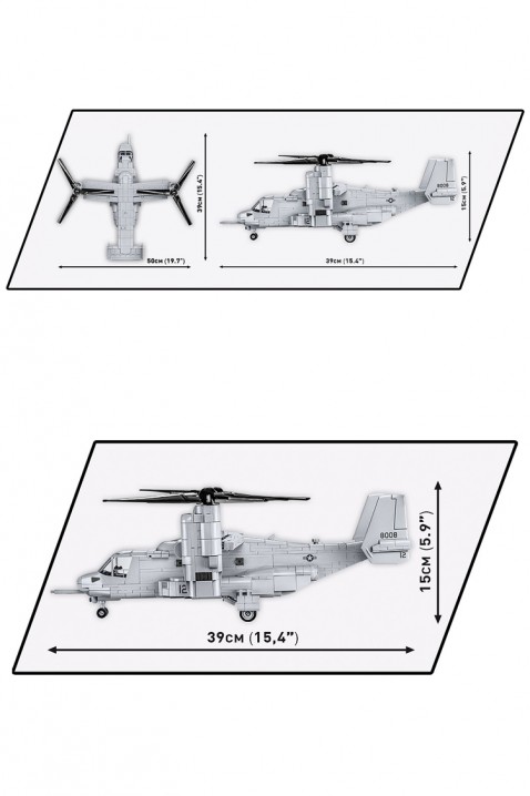 Stavebnice Cobi letadlo Bell Boeing V-22 Osprey - částí 1090IVET.EU - Stylové oblečení