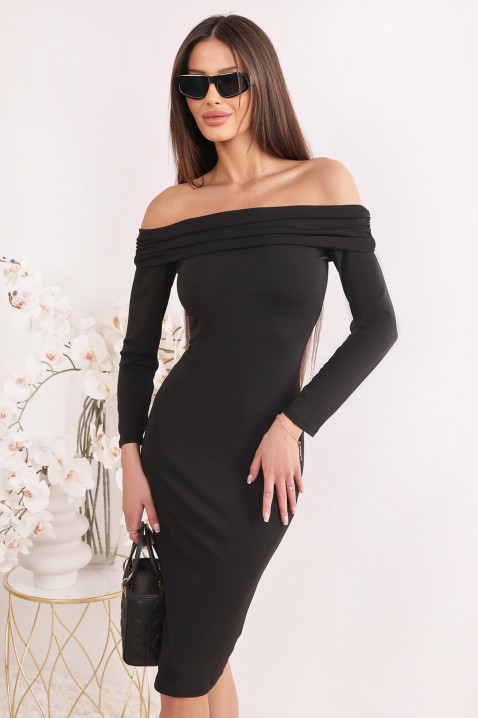 Φόρεμα OMELFIDA BLACK, Χρώμα: μαύρο, IVET.EU - Εκπτώσεις έως -80%