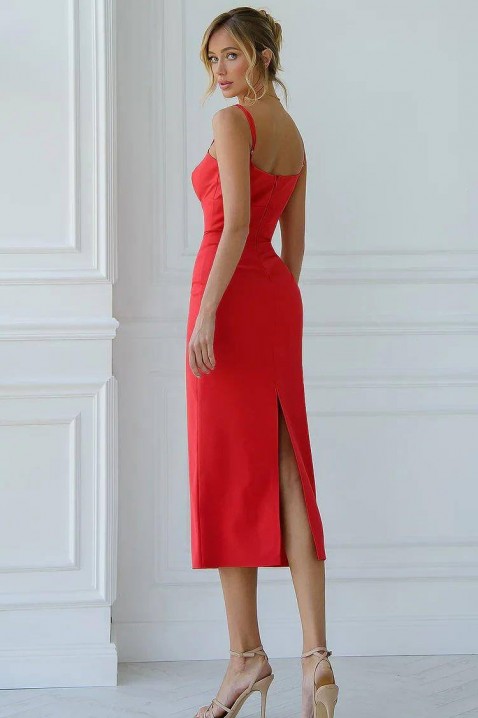 Šaty DEVIATA RED, Barva: červená, IVET.EU - Stylové oblečení