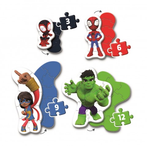 Dětské puzzle Clementoni 4 v 1 - Spidey a jeho úžasní přáteléIVET.EU - Stylové oblečení