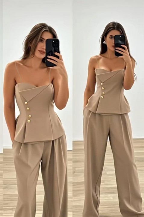 Τοπ VERLONVA BEIGE, Χρώμα: μπεζ, IVET.EU - Εκπτώσεις έως -80%