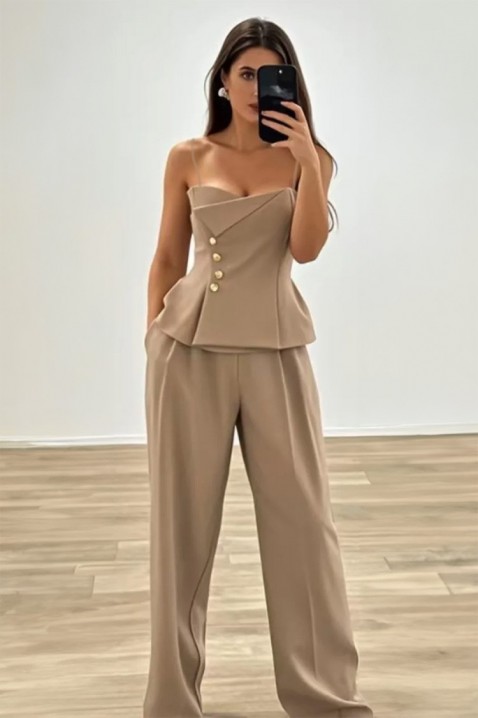 Τοπ VERLONVA BEIGE, Χρώμα: μπεζ, IVET.EU - Εκπτώσεις έως -80%