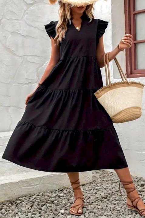 Šaty VIOLFEGA BLACK, Barva: černá, IVET.EU - Stylové oblečení