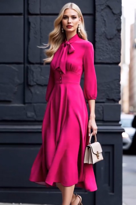 Šaty ZARPOLFA FUCHSIA, Barva: fuchsiová, IVET.EU - Stylové oblečení