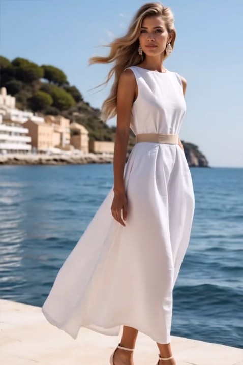 Φόρεμα SIOVELA WHITE, Χρώμα: άσπρο, IVET.EU - Εκπτώσεις έως -80%