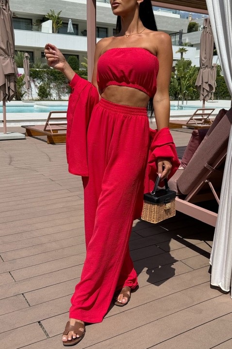 Komplet XIOFETA RED, Barva: červená, IVET.EU - Stylové oblečení