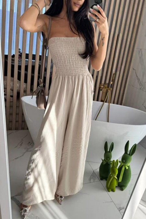 Overal BILMORDA BEIGE, Barva: béžová, IVET.EU - Stylové oblečení