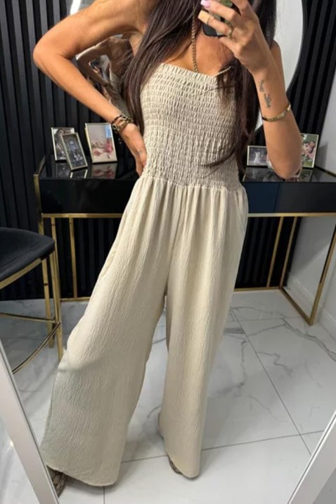 Overal BILMORDA BEIGE, Barva: béžová, IVET.EU - Stylové oblečení