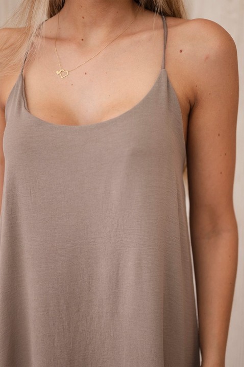 Φόρεμα MERLONZA BEIGE, Χρώμα: μπεζ, IVET.EU - Εκπτώσεις έως -80%