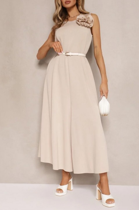 Φόρεμα GIRVOLZA BEIGE, Χρώμα: μπεζ, IVET.EU - Εκπτώσεις έως -80%