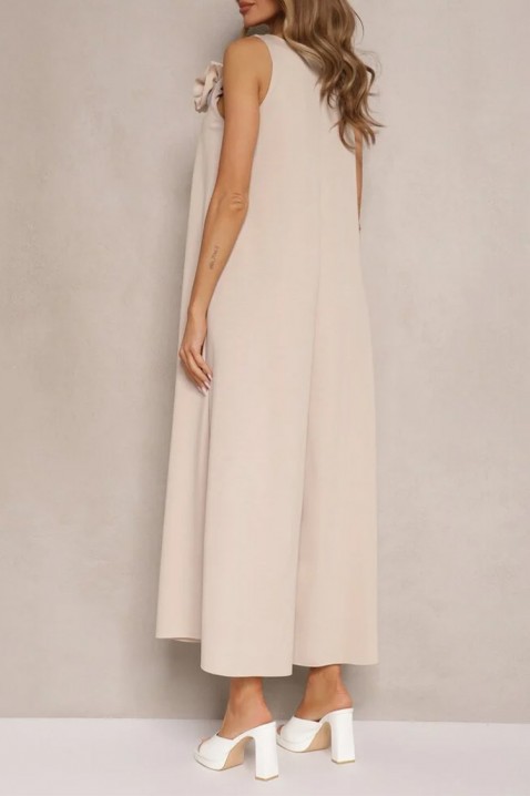Φόρεμα GIRVOLZA BEIGE, Χρώμα: μπεζ, IVET.EU - Εκπτώσεις έως -80%