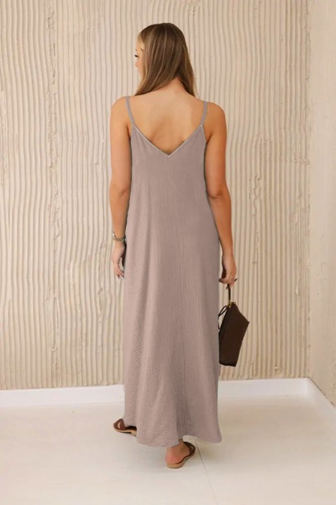 Φόρεμα MERLONZA BEIGE, Χρώμα: μπεζ, IVET.EU - Εκπτώσεις έως -80%