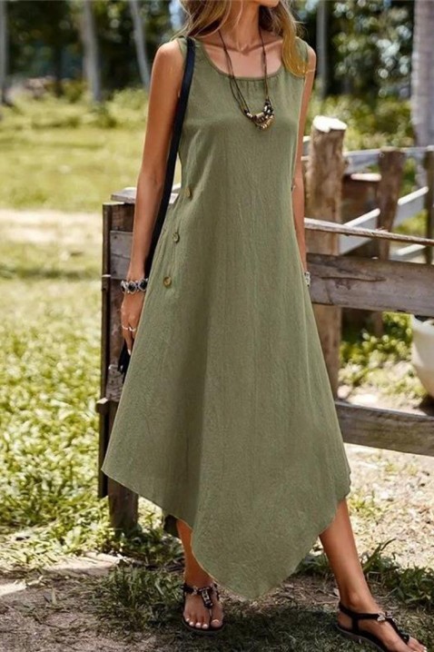 Šaty KERVINZA GREEN, Barva: zelená, IVET.EU - Stylové oblečení