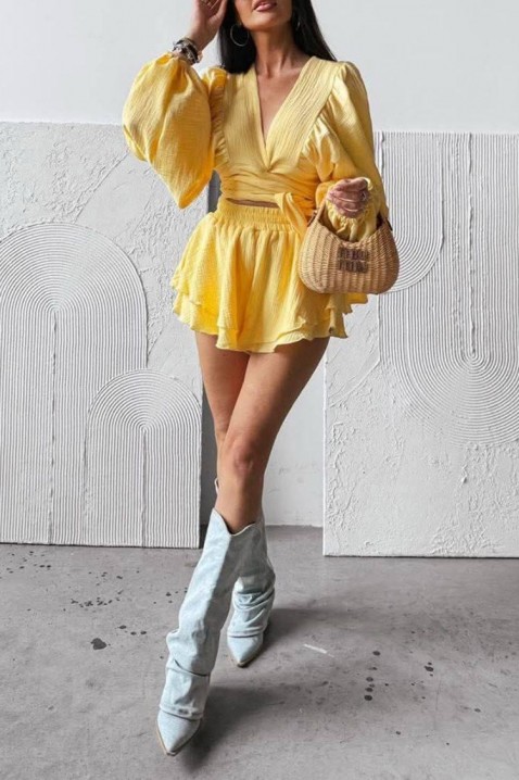 Komplet SIANNA YELLOW, Barva: žlutá, IVET.EU - Stylové oblečení
