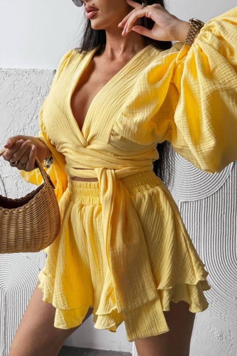 Komplet SIANNA YELLOW, Barva: žlutá, IVET.EU - Stylové oblečení