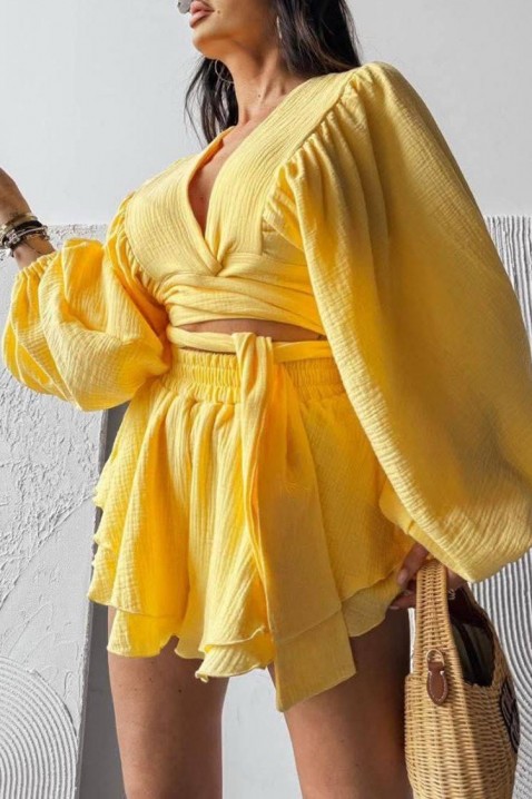 Komplet SIANNA YELLOW, Barva: žlutá, IVET.EU - Stylové oblečení