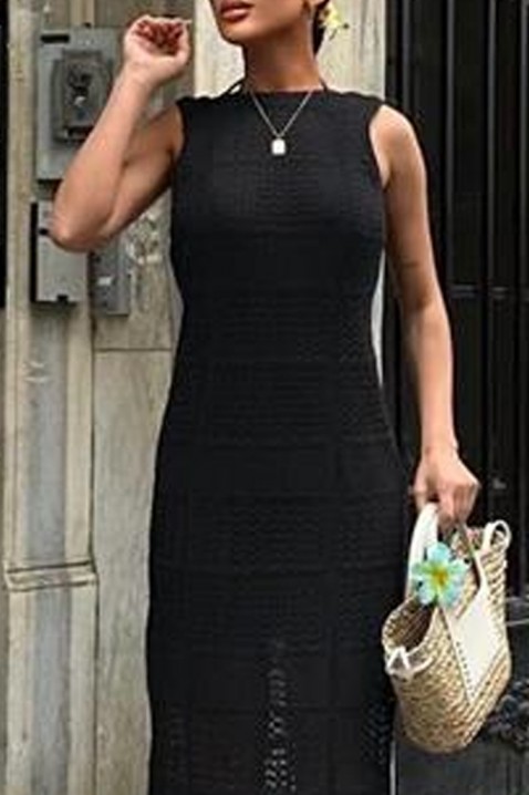 Šaty ZOLENA BLACK, Barva: černá, IVET.EU - Stylové oblečení