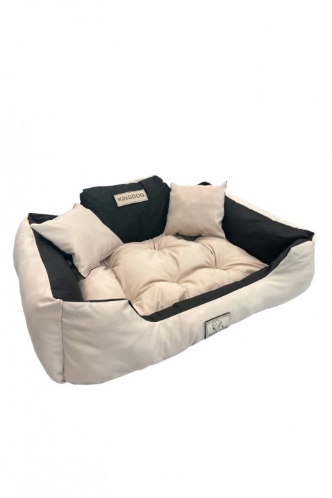 Pelíšek pro psy BOLZOLVO ECRU 55cm x 45cm x 0,02m3, Barva: ecru, IVET.EU - Stylové oblečení