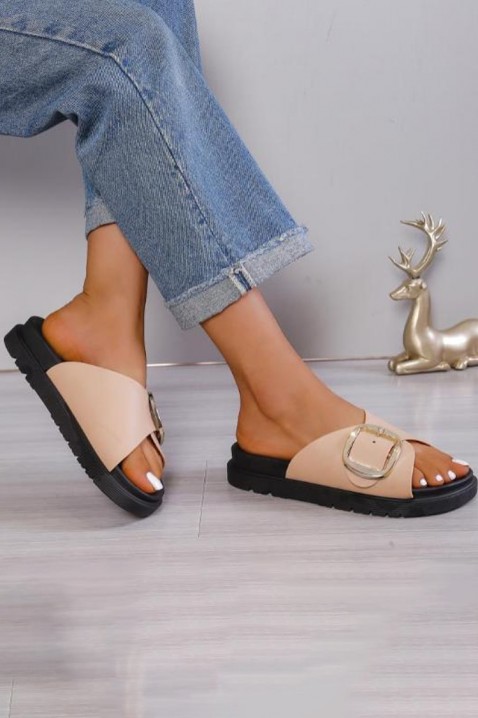 Dámské pantofle ROLSINFA BEIGE, Barva: béžová, IVET.EU - Stylové oblečení