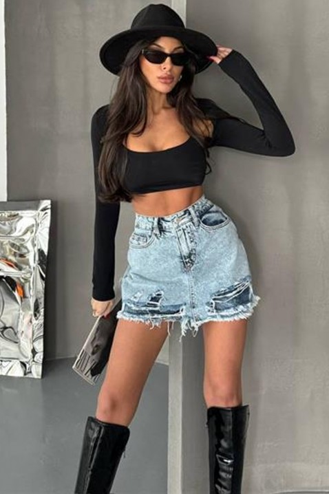 Kalhotová sukně JINENA, Barva: světlemodrá, IVET.EU - Stylové oblečení