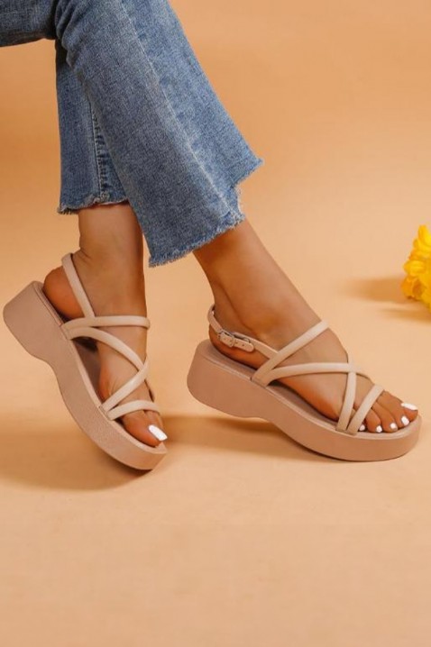 Dámské sandály IFERDOLMA BEIGE, Barva: béžová, IVET.EU - Stylové oblečení