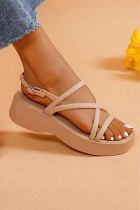Dámské sandály IFERDOLMA BEIGE, Barva: béžová, IVET.EU - Stylové oblečení