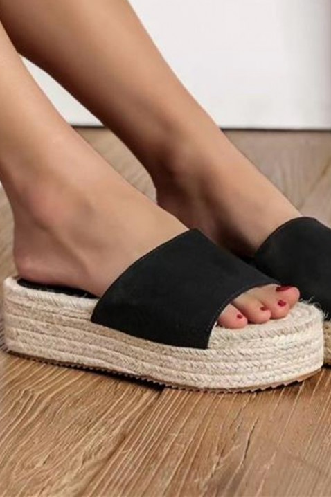 Dámské pantofle SIOFELMA, Barva: černá, IVET.EU - Stylové oblečení