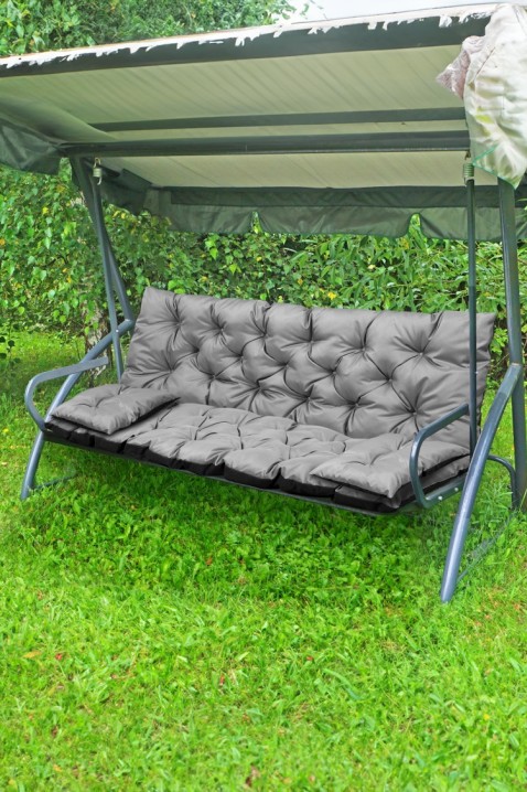 Polštář pro zahradní lavičku / houpačku 3 v 1 TREXY GREY 100x60x50 cm, Barva: šedá, IVET.EU - Stylové oblečení