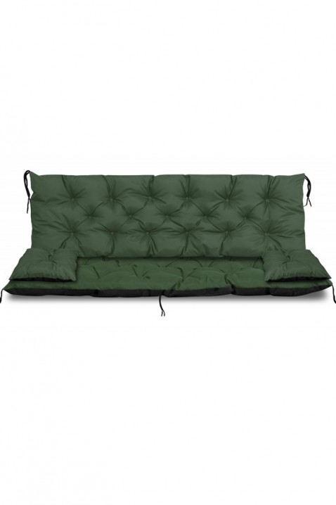 Polštář pro zahradní lavičku / houpačku 3 v 1 TREXY GREEN 100x60x50 cm, Barva: zelená, IVET.EU - Stylové oblečení