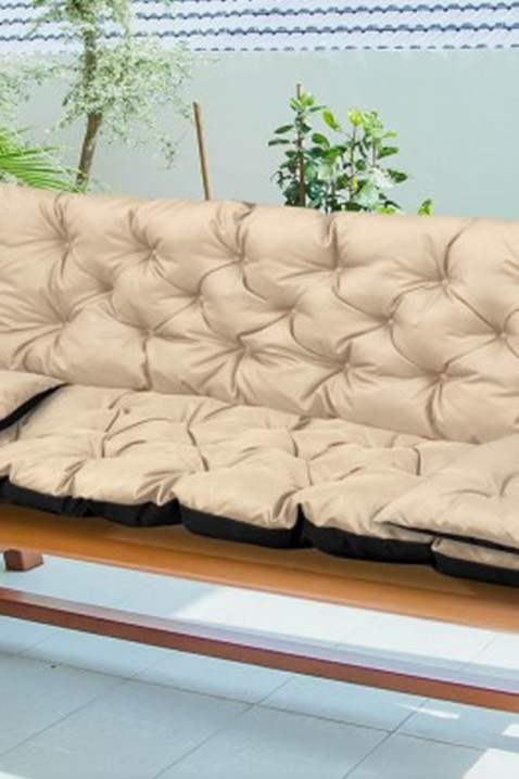 Zahradní lavička 3 v 1 / houpací polštář TREXY BEIGE 100x60x50 cm, Barva: béžová, IVET.EU - Stylové oblečení