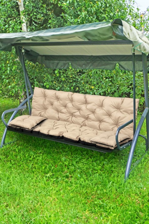 Zahradní lavička 3 v 1 / houpací polštář TREXY BEIGE 100x60x50 cm, Barva: béžová, IVET.EU - Stylové oblečení