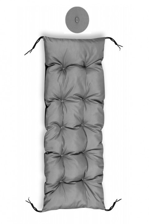Μαξιλάρι για παγκάκι κήπου / ξαπλώστρα FIONELY 180x50 cm, Χρώμα: γκρι, IVET.EU - Εκπτώσεις έως -80%