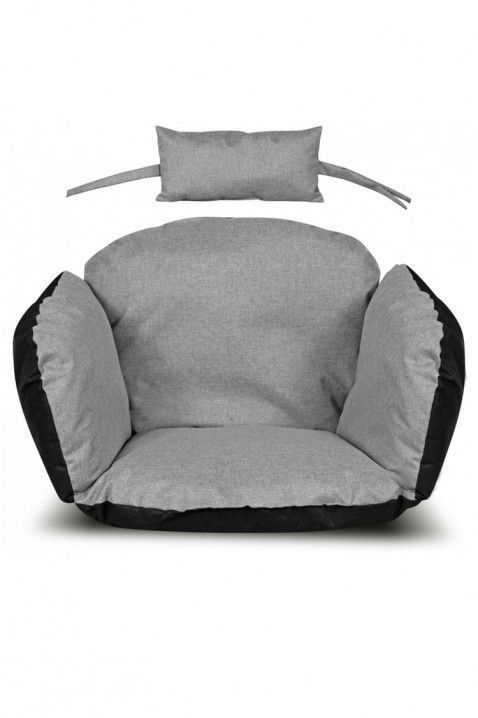 Polštář pro závěsnou zahradní houpačku DENIRY GREY 112x113 cm, Barva: šedá, IVET.EU - Stylové oblečení