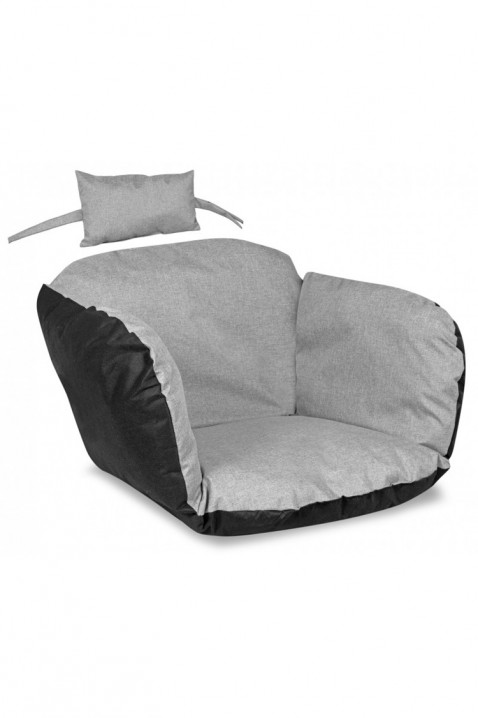 Polštář pro závěsnou zahradní houpačku DENIRY GREY 112x113 cm, Barva: šedá, IVET.EU - Stylové oblečení