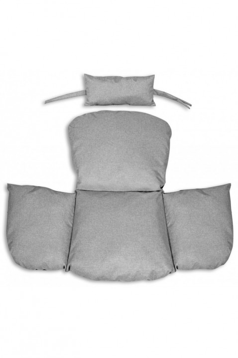 Polštář pro závěsnou zahradní houpačku DENIRY GREY 112x113 cm, Barva: šedá, IVET.EU - Stylové oblečení