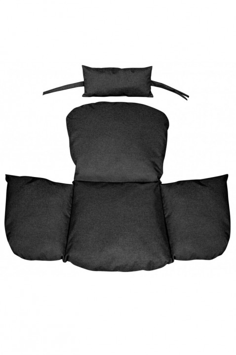 Polštář pro závěsnou zahradní houpačku DENIRY BLACK 112x113 cm, Barva: černá, IVET.EU - Stylové oblečení