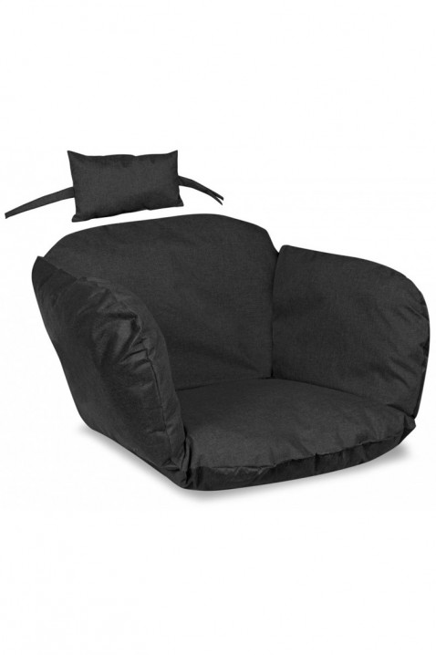 Polštář pro závěsnou zahradní houpačku DENIRY BLACK 112x113 cm, Barva: černá, IVET.EU - Stylové oblečení