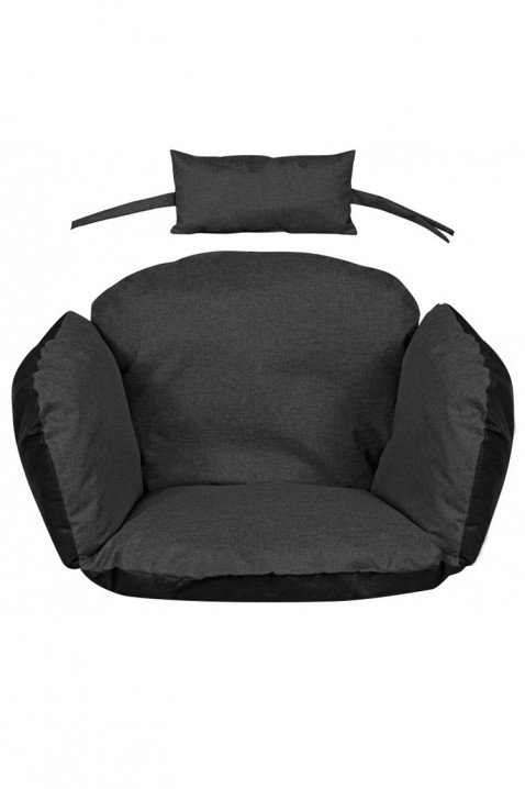 Polštář pro závěsnou zahradní houpačku DENIRY BLACK 112x113 cm, Barva: černá, IVET.EU - Stylové oblečení