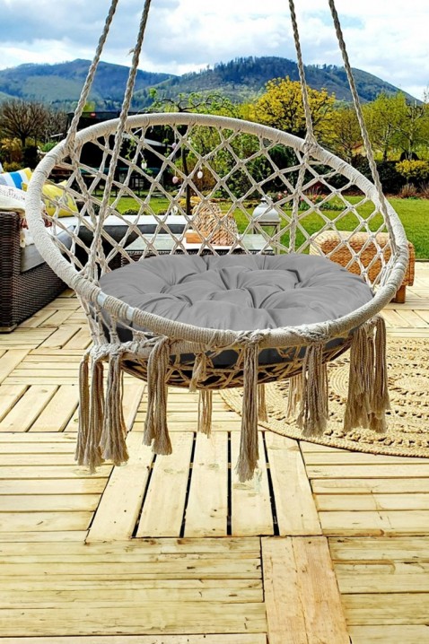 Polštář pro závěsnou zahradní houpačku GROLDY 110 cm, Barva: šedá, IVET.EU - Stylové oblečení