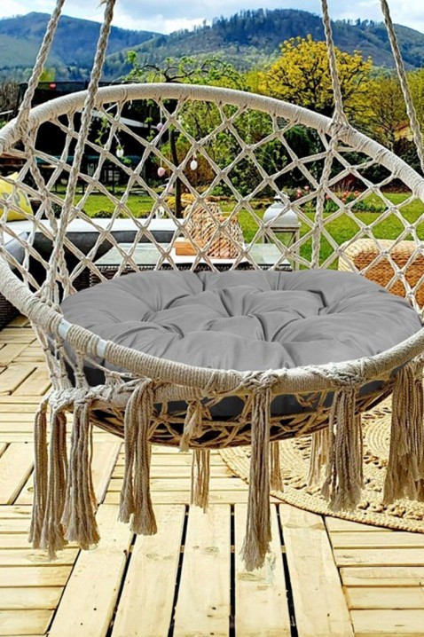 Polštář pro závěsnou zahradní houpačku GROLDY 110 cm, Barva: šedá, IVET.EU - Stylové oblečení