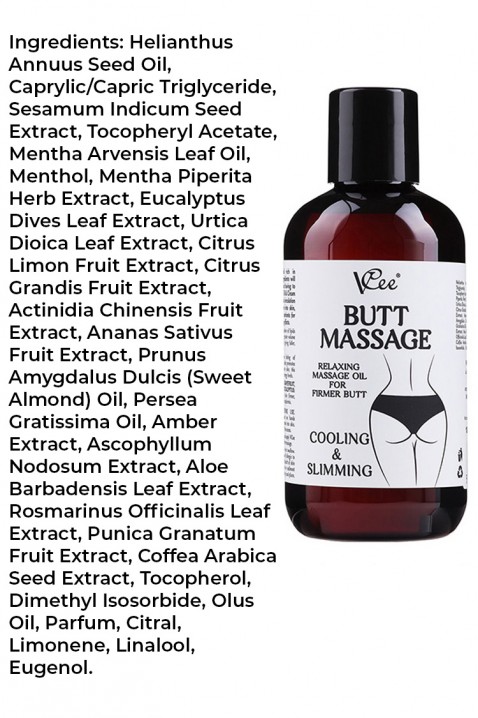 Masážní krém VCee BUTT MASSAGE RELAXING OILIVET.EU - Stylové oblečení