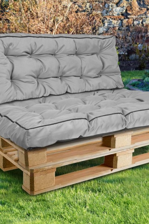 ALERFY polštář na zahradní nábytek z pelet 120x40 cm, Barva: šedá, IVET.EU - Stylové oblečení