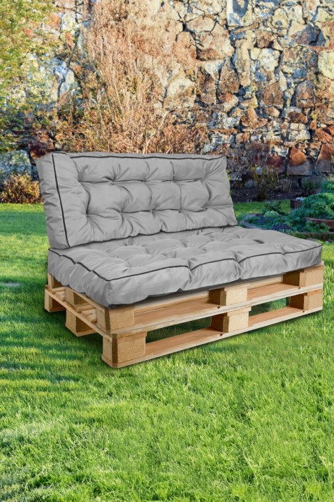 Polštář na zahradní nábytek FLOXY na pelety 120x80 cm, Barva: šedá, IVET.EU - Stylové oblečení